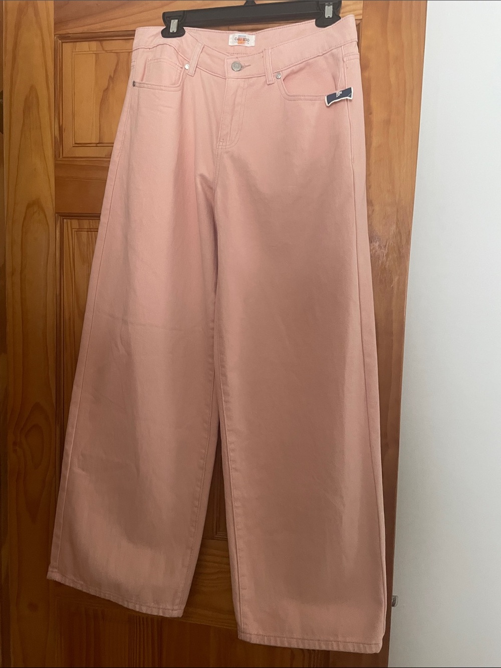 Cali 1850 junior size 9 Wide Leg Cotton Pants - Pink